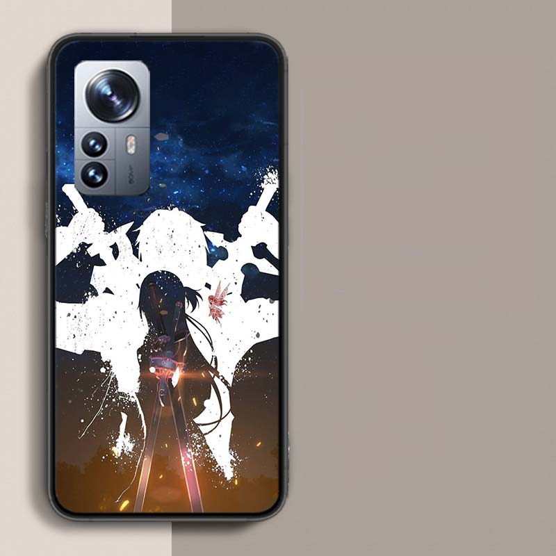 Чехол для телефона Sword Art Online SAO Аниме для Redmi Note 15 Pro 5G 14 13 12 Pro Plus 11 11T 11E 11S 10 Pro 10S 9 9S Чехол Мобильный Прозрачный