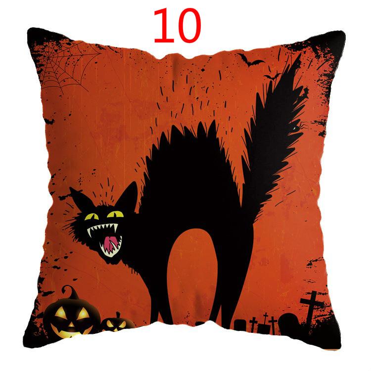Halloween Horror Pillow Cover Sofa Car Waist Cushion Cover Pillow Case Bedroom Decoration Waist Cushion Cover (no Interior)