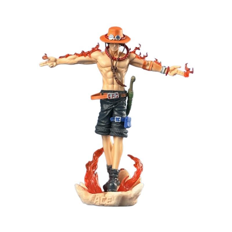 26 см Аниме One Piece Фигурка Эйса Портгас Д. Эйс Фигурка Действия ПВХ Статуэтка Коллекционная Модель Игрушки для детей Рождественские Подарки