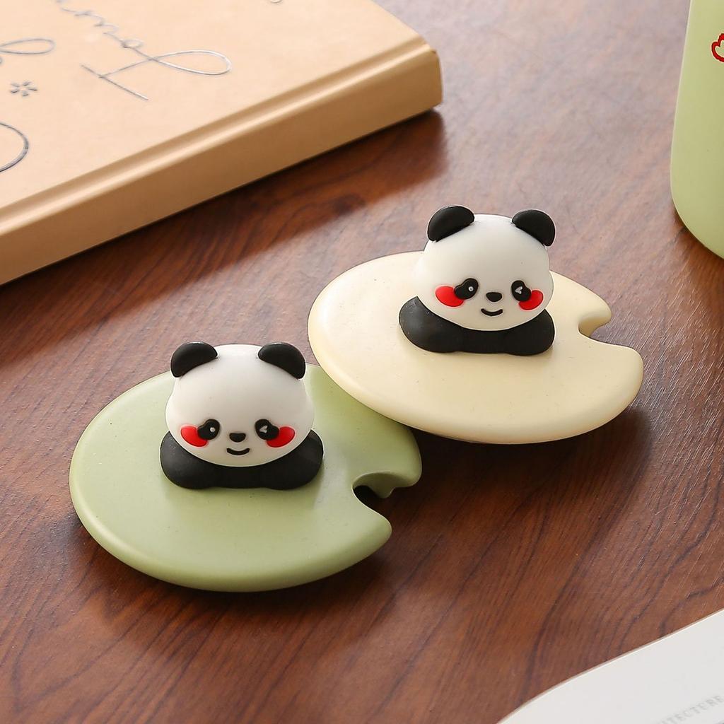 Creative Hand Painted Panda Ceramic Cups  Cute Retro Mugs  High Appearance Level Couple Cups with LIDS  Household Drinking Cups