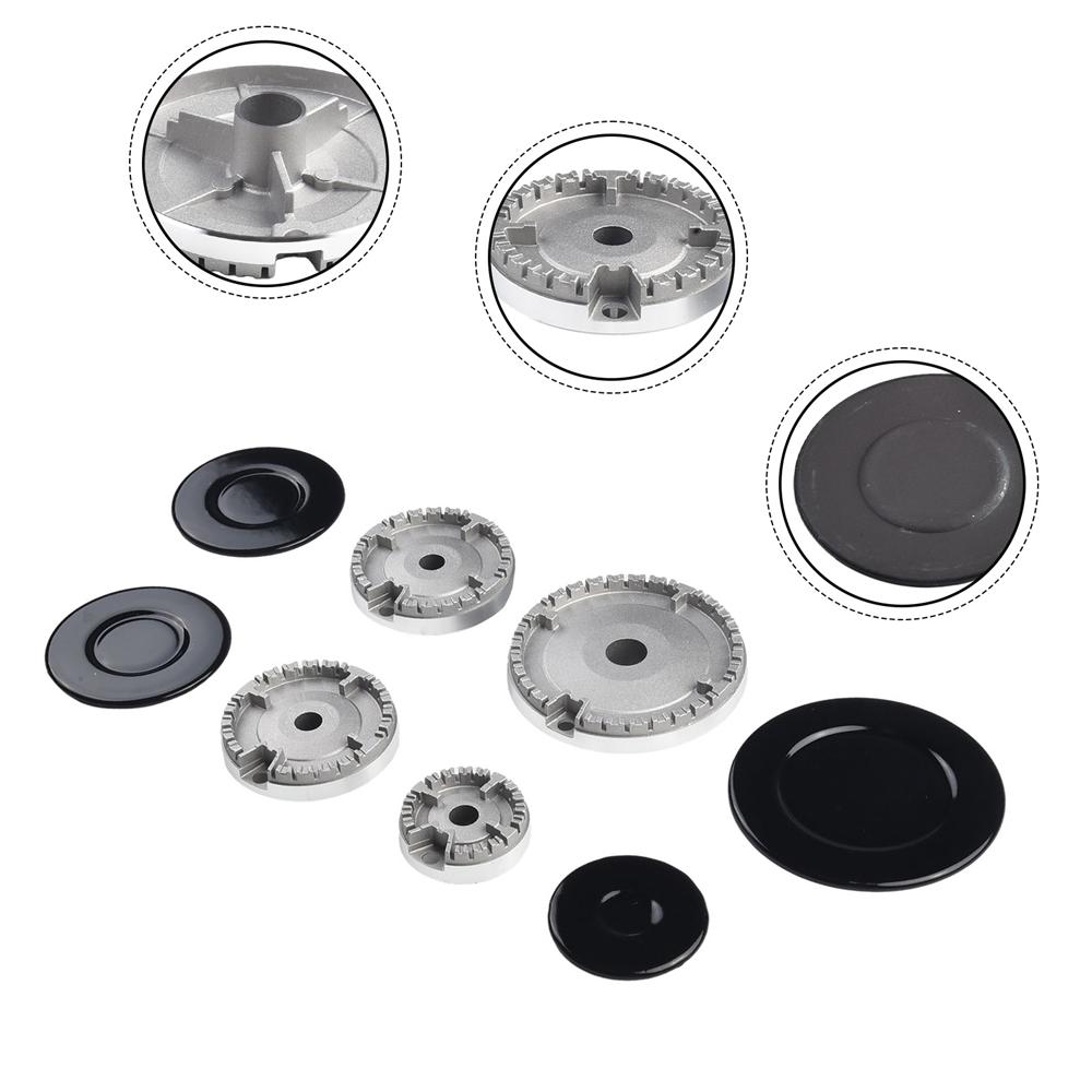 2334 Gas Stove Burner Lid Set Oven Gas Hob Burner Crown Flame Cap Universal Gas Burner Cap Stove Burners Kitchen Cooking Tools