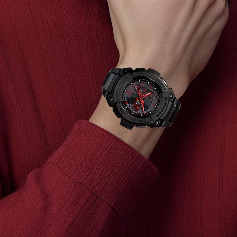 Casio G-SHOCK 200 метров водонепроницаемость кварцевый механизм стальной ремешок Японские и корейские часы мужские часы черный циферблат MTG-1100B-1A