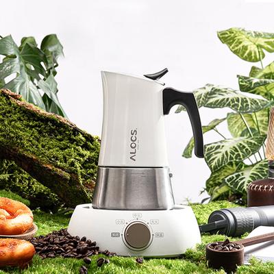 Кофеварка для эспрессо на плите для кемпинга, гейзерная кофеварка из нержавеющей стали, итальянская кофеварка