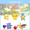 Adorable Pokmon Pikachu Bulbasaur Squirtle Psyduck Pvc Figurine Set 10cm Collectible Toys