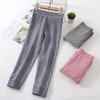 Children's Thermal Pants Autumn Winter Knee Protection Mulberry Silk Wool Thermal Pants School Uniform Artifact Base Layer Soft Antibacterial