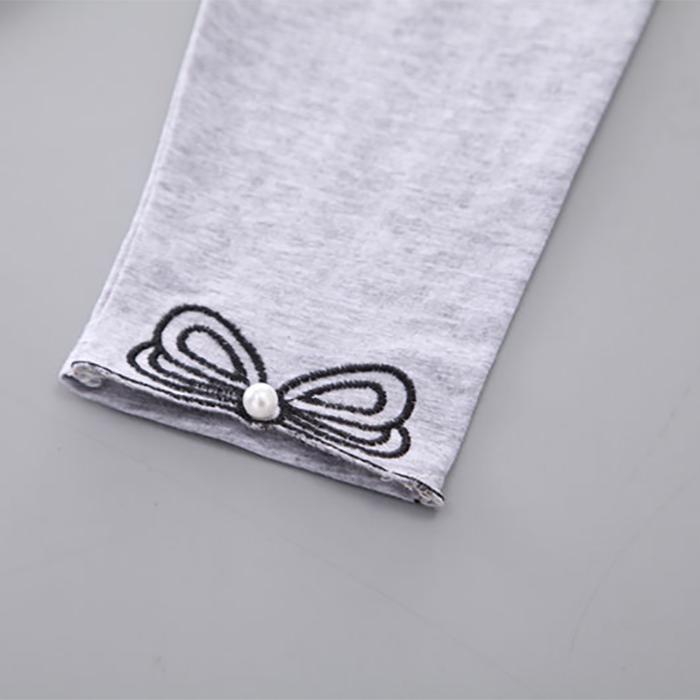 Комплект детской одежды из 2 предметов, весенне-летние костюмы для девочек, пряжа, топы с короткими рукавами + брюки, комплект одежды