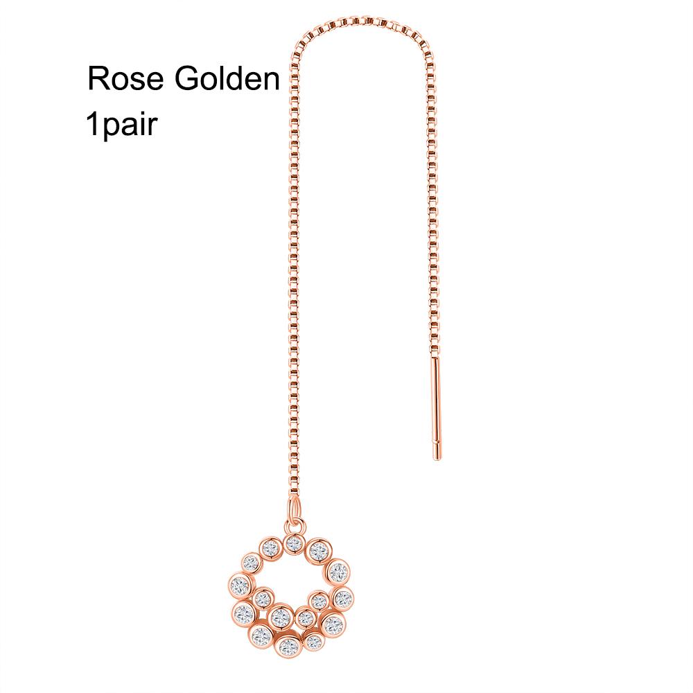 Серьги с круглой кисточкой из циркона, длинные серьги-гвоздики, полые круглые серьги из кубического циркония