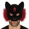 Cosplay Halloween Masquerade Mask Funny Half Face Mask Cute Cat Face Masks  Unisex