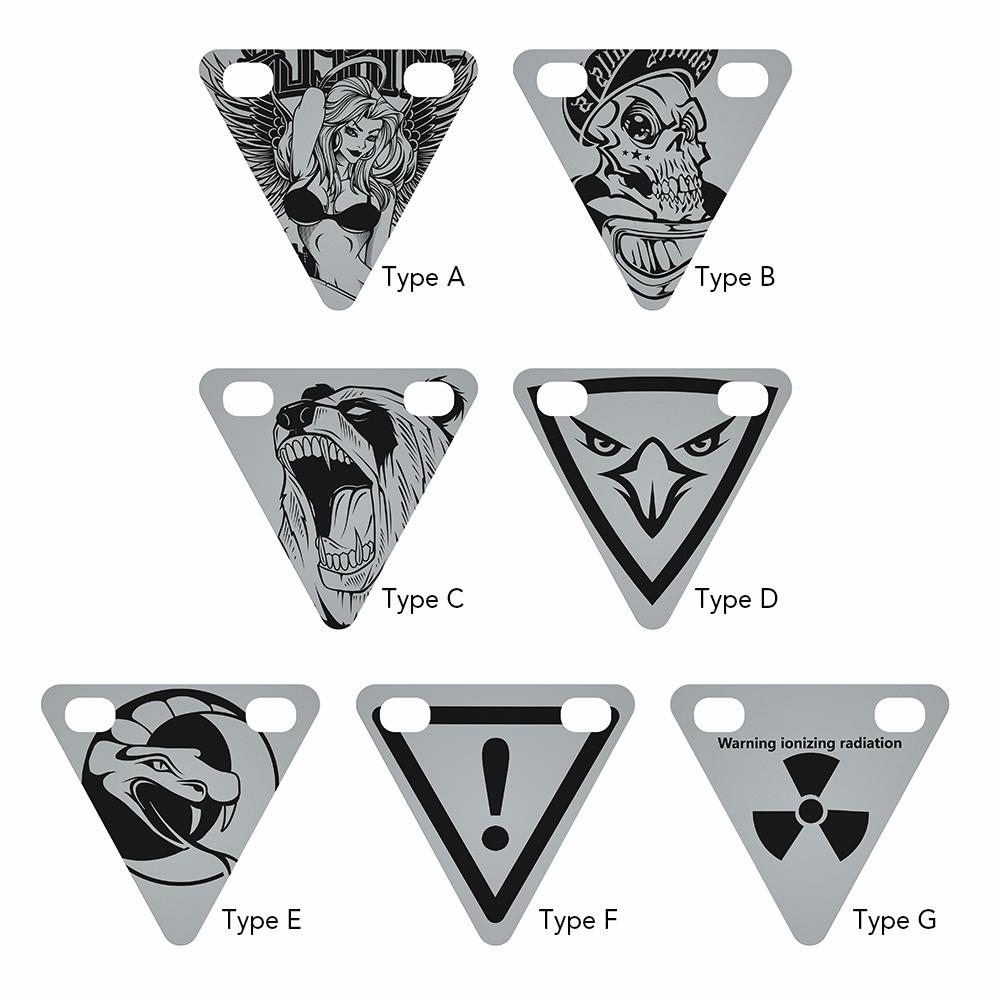 3 упаковки велосипедных светоотражающих знаков, велосипедный предупреждающий треугольный отражатель, ночной треугольник, светоотражающий