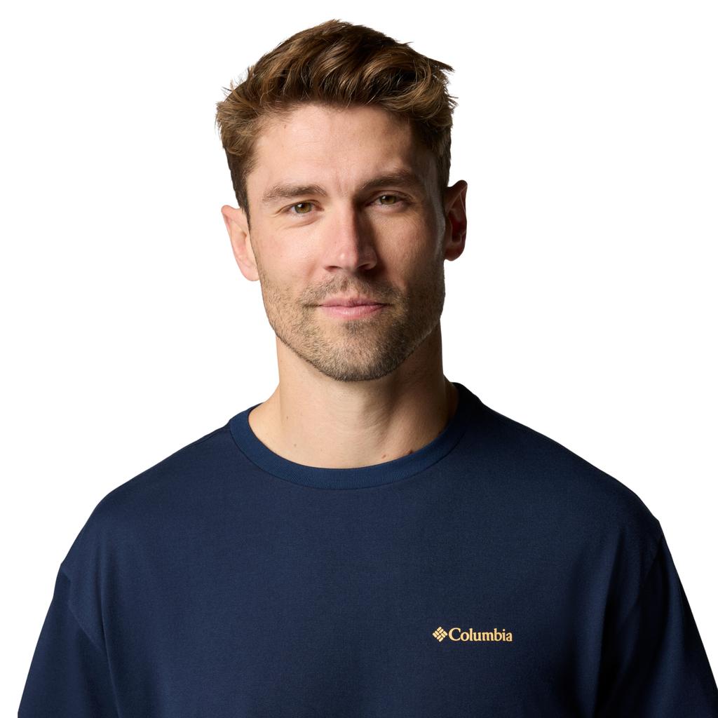 Columbia Cedar Trail Back Graphic Tee, Mens Navy T-shirt