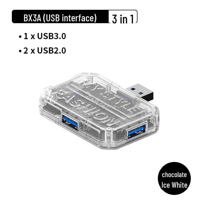 10-в-1 Прозрачный USB-хаб-док-станция Type-C