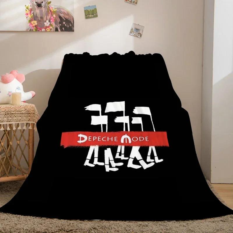 Зимние пледы для дивана A-Depeche A-Mode На заказ King Size Теплые для коленей Кровать Флис Кемпинг Пушистые Мягкие пледы Микрофибра Постельное белье