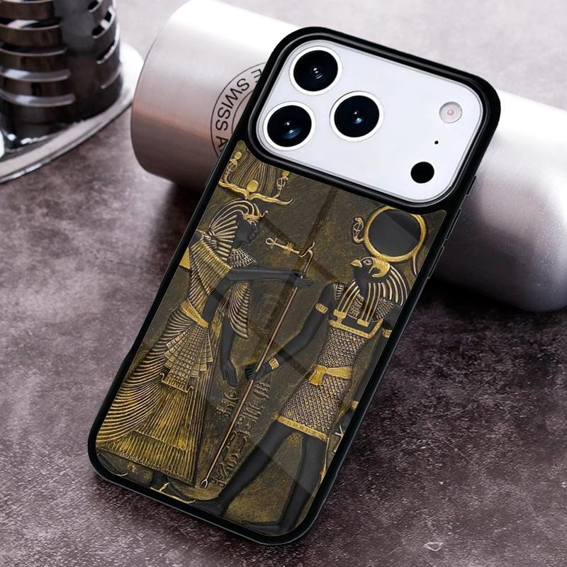 Чехол для телефона с принтом «Египетская фреска» для iPhone 17 16 15 14 13 12 11 Pro Max Plus 17Air Мягкий силиконовый чехол