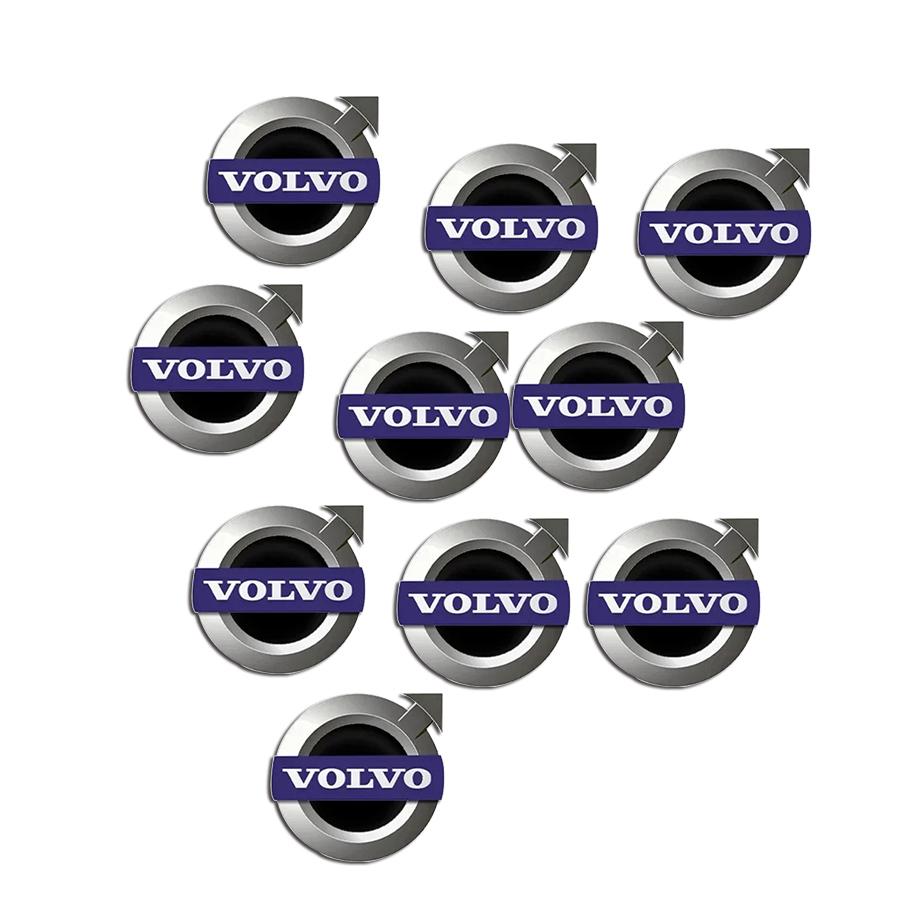 rvgfn3 14MM Car Key Sticker Emblem Decoration Accessories For Volvo XC90 V90 V60 XC60 V40 EC40 EX40 S80 S60 S90 C40 XC40 V70 XC70 C30