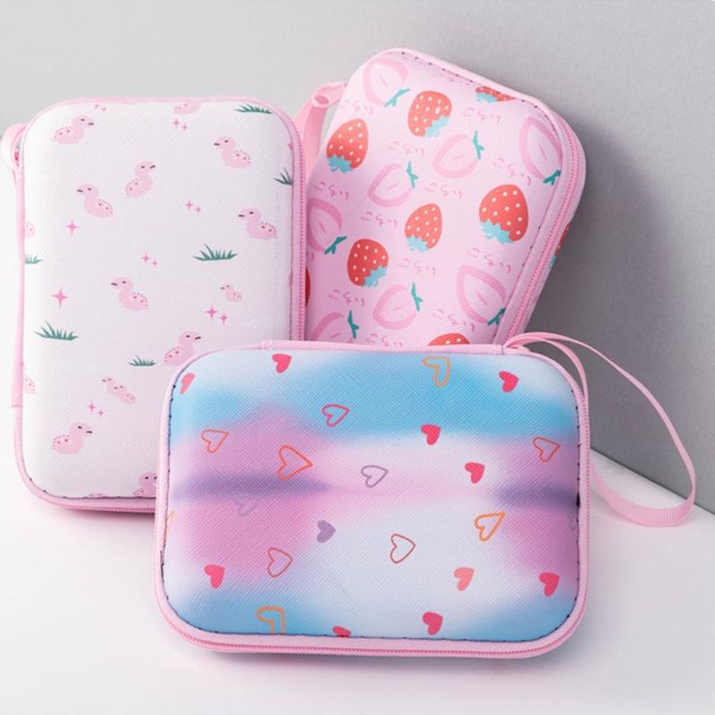 Multicolored Cartoon Shockproof Storage Case Waterproof EVA Materials Compact For Camera Gear School Supplies