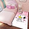 Snoopy cartoon print rug mat, non-slip and stain-resistant, perfect for home decor and a gift for friends and family.