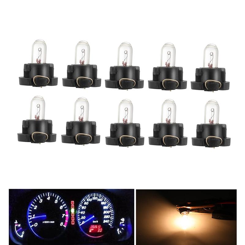 5Pcs T3 T4.2 Led Bulbs Car Interior Wedge Dashboard Warming Indicator Lamps