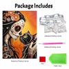 Halloween day of the dead cat flower girl pearl painting art full pearl handmade diy home decorations