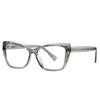 0 -0.5 -0.75 To -6.0 Blue Light Blocking Nearsighted Glasses For Women Spring Leg Cat Eye Minus Degree Prescription Spectacles