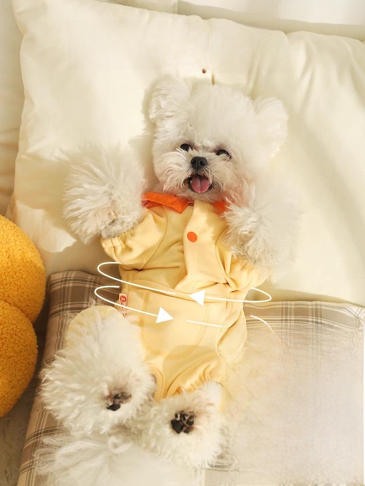 Зимняя теплая пижама для четвероногих собак мелких пород - померанский шпиц, тедди, бишон