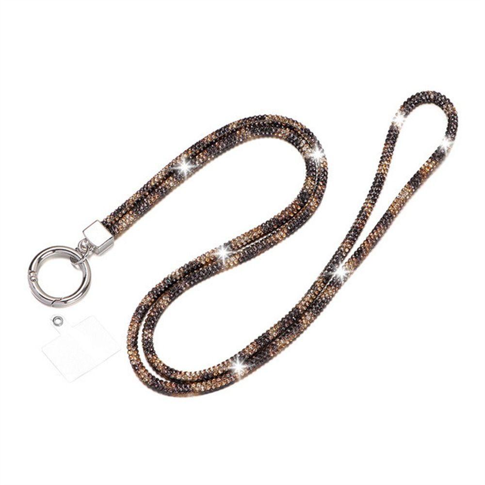 Ремешок для телефона со стразами, блестящий кристалл, шейный ремешок, ювелирные изделия для телефона