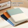 A5 Soft Leather Student Subject Notebook, Diary, Work Notepad, Business Meeting Record Book, Handbook, 100 Sheets 200 Pages
