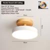 IRALAN Nordic Round Led Ceiling Light Lustre Light Ceiling Lamp Home Bedroom Lighting for Study Corridor Home Decor Fixtures
