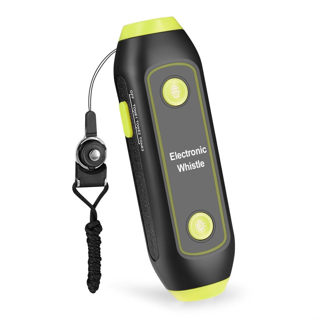 Электронный свисток, ручной электрический свисток со шнурком, фонарик SOS для тренеров, судей