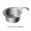 Stainless Steel Swan Drain Basket, Household Kitchen Hanging Drain Rack, Dry Wet Separation Storage Rack, Sink Filter Rack