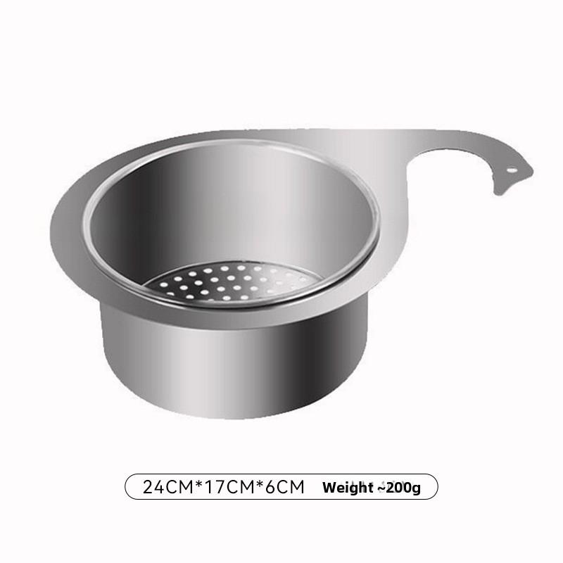 Stainless Steel Swan Drain Basket, Household Kitchen Hanging Drain Rack, Dry Wet Separation Storage Rack, Sink Filter Rack