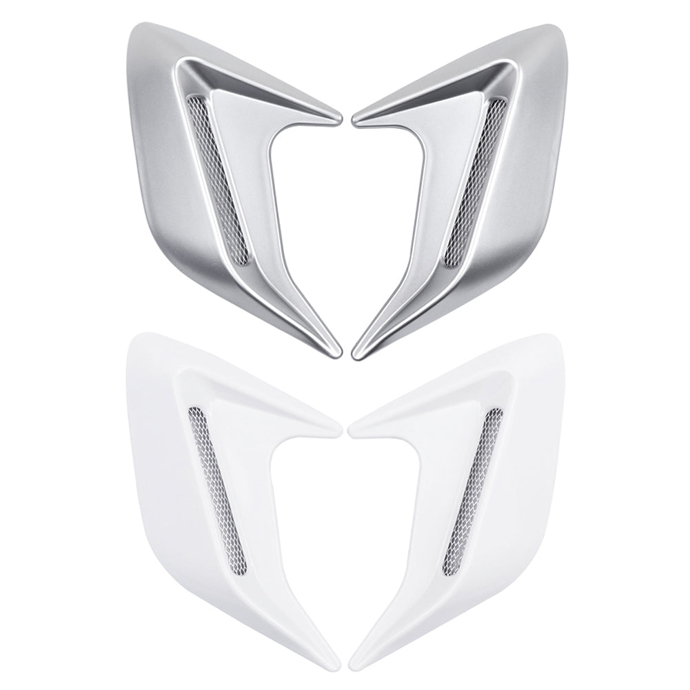2 шт. ABS пластиковый боковой воздухозаборник автомобиля воздушный поток брызговик воздухозаборник наклейка акульи жабры воздухозаборник имитация наружное украшение