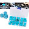 New 30Pcs Abs Car Air Conditioning Charging Valve Dust Cover Auto A/C Port Cap