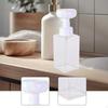 Foaming Soap Dispenser Press Bottle Empty Square for Bathroom Facial Cleansing Dense Foam Modern