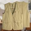 Large Size 8XL Outdoor Leisure Vest Men's Multi-Pocket Breathable Outdoor Sports Coat Leisure Vest Men