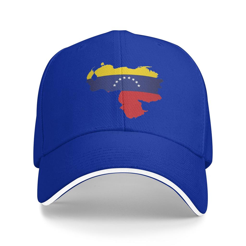 Women Unisex Venezuela Map Outdoor Hat Venezuelan Adjustable Cap Casual Baseball Cap Golf Hats
