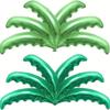 Durable Palm Tree Leaf Balloons Aluminum Foil Palm Leaf Balls  Baby Shower