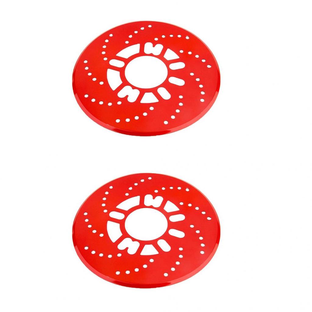 2Pcs Auto Car Vehicle Aluminum Alloy Wheel Decorative Disc Brake Cover Sheet