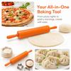 Silicone Dough Roller Food Grade Silicone Rolling Pin Colorful Pastry Roller Pin  Kitchen Baking