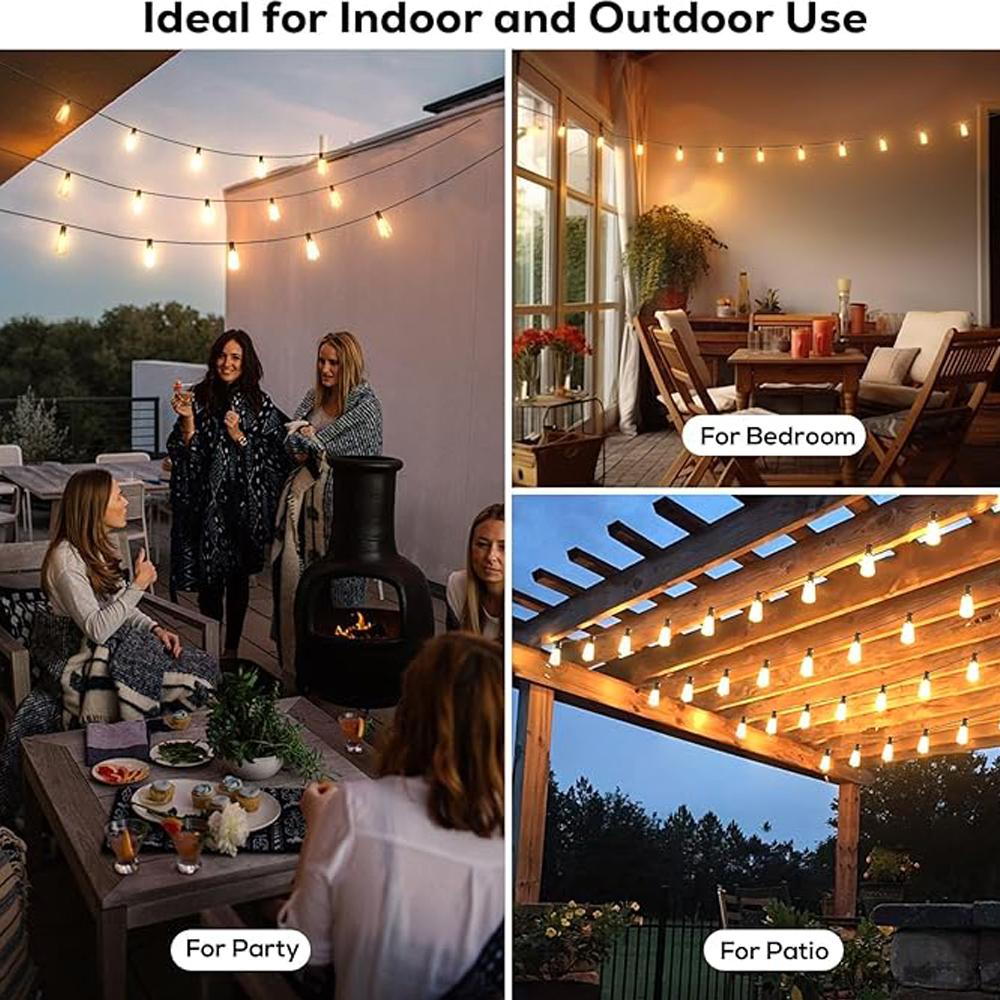 Гирлянда ST38 светодиодный глобус гирлянда наружная гирлянда с регулируемой яркостью для рождественской вечеринки декор сада гирлянда лампа уличная патио задний двор