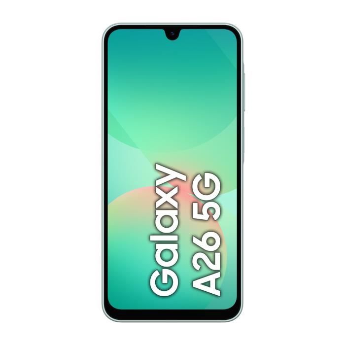 SAMSUNG Galaxy A26 5G Smartphone 128 Go Vert d'eau