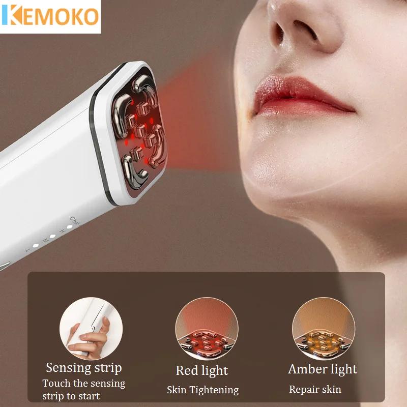 3в1 RF EMS Радиочастотное устройство для лифтинга линий, омоложения кожи, укрепления, микротоковая косметическая машина, против морщин, уход за кожей