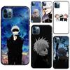 Cute Satoru Gojo Jujutsu Kaisen Anime Case For iPhone XR X XS Max SE 7 8 Plus Phone Cover For iPhone 11 14 12 13 Pro Max Mini
