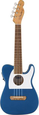 Укулеле Fullerton Walnut White Lake Placid Blue с мягким футляром Tele® Uke, накладкой на гриф, защитной планкой,