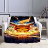 This 3D Pokémon Pikachu flannel blanket is soft and warm, suitable for bedrooms, living rooms, beds, travel, camping, and picnic