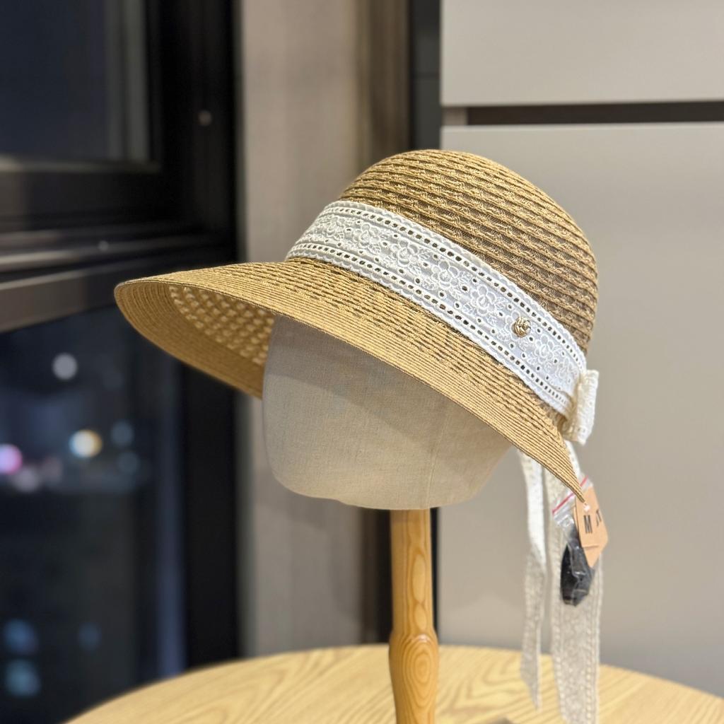 New style beach straw hat for women in summer2026Sun hat for vacation, Japanese-style beach hat with wide brim for sun protection
