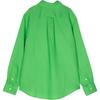Рубашка Polo Ralph Lauren Ss22, однотонная, с вышитым логотипом в виде пони, однобортная, с длинным рукавом, для детей, детские рубашки 323865270-009