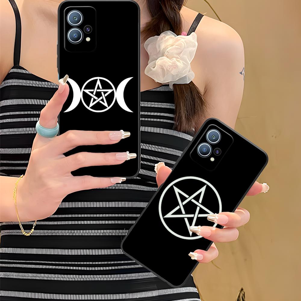 Aesthetic Pentagram Phone Case for Huawei P60 P50 P40 P30 P20 P10 P9 P8 Pro Lite Plus Soft TPU Shockproof Cover