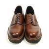 16-2 Retro Leather Round Head Derby Leather Shoes Hand-Polished Old Tooling Casual Men'S Shoes