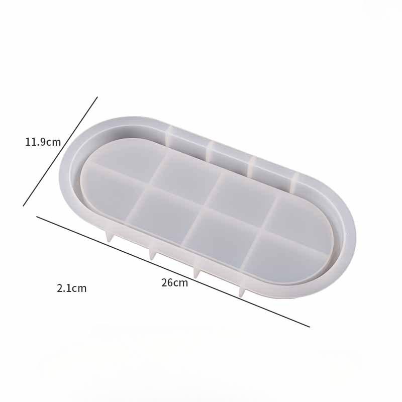 Формы для хрустальных капельниц, Большие, Средние, Маленькие, Формы для овальных тарелок, Прямоугольные эллипсы, Подносы для хранения, Тарелки, Силиконовые формы