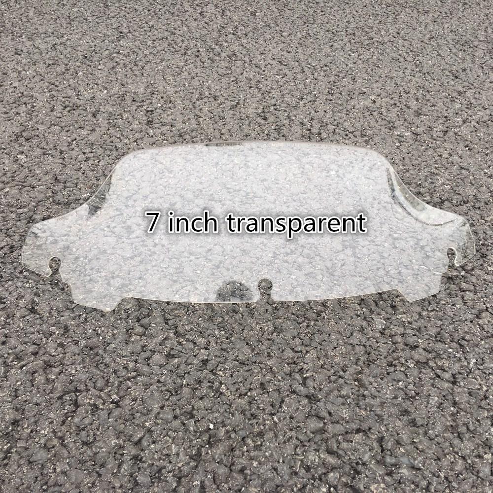 Black Smoke Clear 4.5" 7" 10.5" Wave Windshield Fits For Harley Touring FLHT FLHX 2014-up 2015 2016 2017 2018